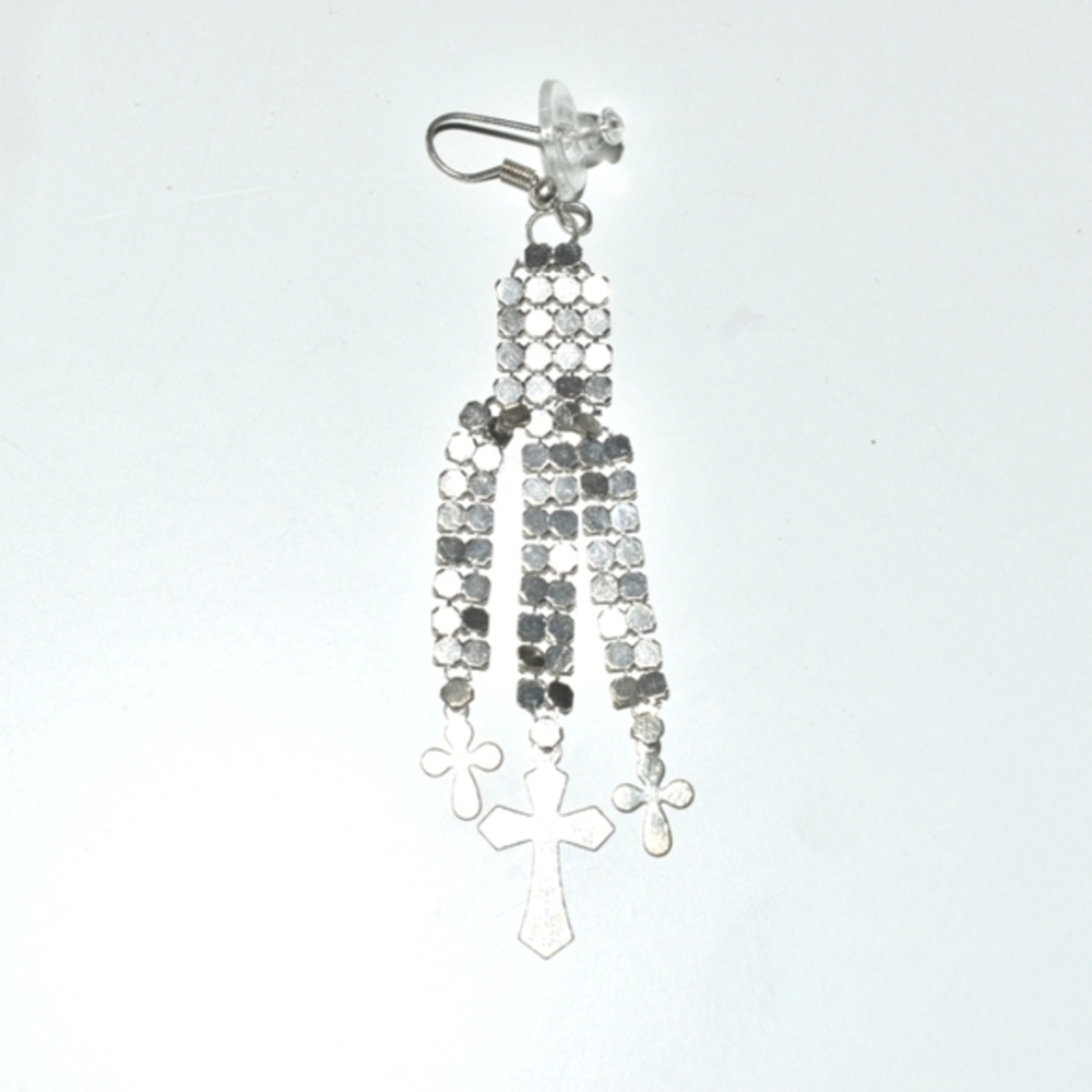 Blessed Sterling Silver Dangling Earrings - Picture 4 of 4
